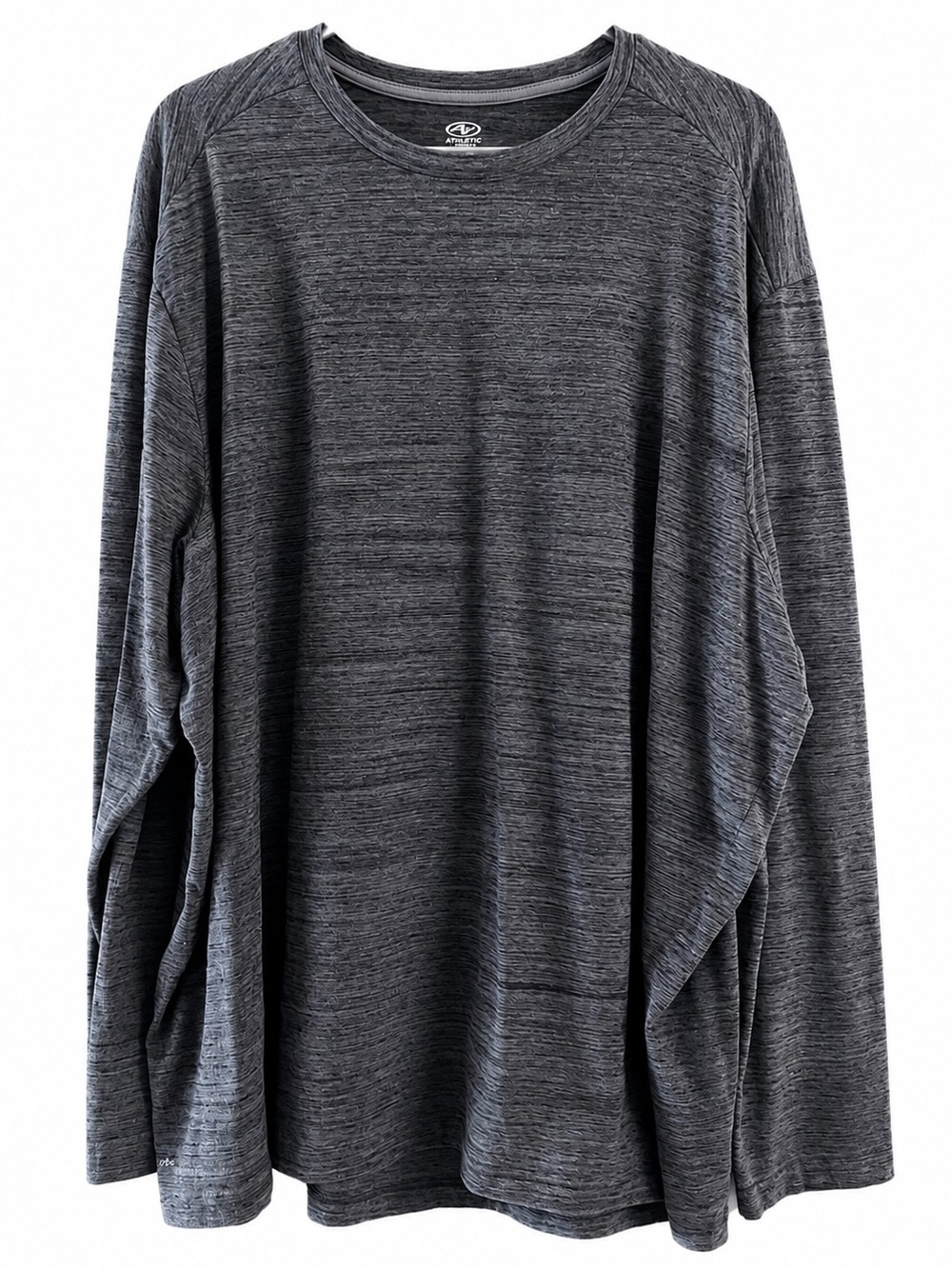 Athletic Works Gray Space Dye Long Sleeve Tee 3XL
